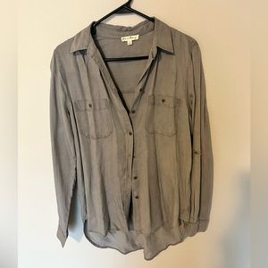 Gray Button Up